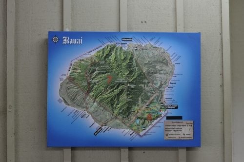 Map of the island 